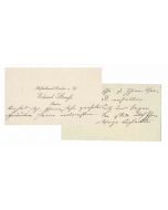 Autograph Letter by Eduard Strauss - Original Manuscript