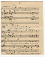 Autograph Music Score by Max Zenger