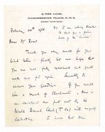 Autograph Letter by Arthur Bliss