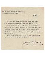 Typewritten Letter Signed by Arturo Toscanini