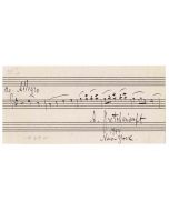 Musical Sheet Signed by Alexander Gretschaninow