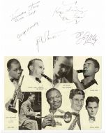 Poster of the Festival of Jazz 1948 Signed by Various Artists