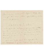 Autograph Letter by Camille Saint-Saëns - Original Manuscripts