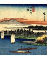 Utagawa Hiroshige - Landscape on the Sumida with Sunset - Modern Artwork