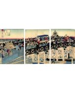 Utagawa Yoshitora - Scene on the Nihonbashi Bridge - Modern Artwork