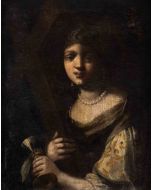 Noblewoman Embracing the Faith - SOLD