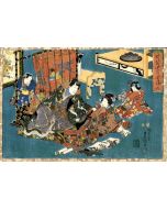 Plate from  Faithful Images of the Radiant Prince Genji 