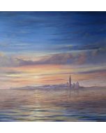 Adriano Bernetti Da Vila - Sunset in Venice over San Giorgio from San Biagio - Contemporary Artwork