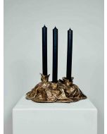 Candleholder “CANDELABRO ISOLA” in Bronze