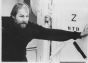 Klaus Maria Brandauer on the set of The Lightship (Film)