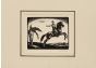 Antiquity 1935s is an original xilograph on paper glued on ivory-colored cardboard, realized by Anonymous Artist of the XX Century.
