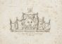 "Project for the throne" is an original print in etching technique on ivory-colored cardboard , by Nicola Carnevali (1811-1885).