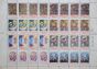 "Postage Stamps" is an original sheet of Stamps on ivory-colored paper, realized by Stefania Lotti.