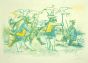 "Hunters" by Mino Maccari - Modern Artwork