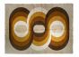 Vintage Space Age Spiral Tapestry
