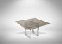 Vintage Chromed and Brass Table by Romeo Rega