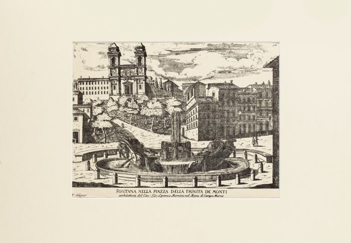 Fontana nella Piazza della Trinità de Monti by Anonymous Artist of the XX century - Artwork