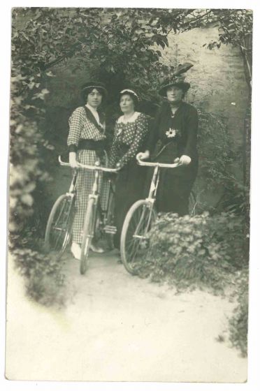 Women with Bikes - The Old Days