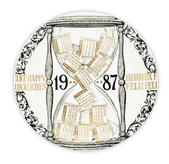 Happy 1987 Calendario by Piero Fornasetti -Decorative Design