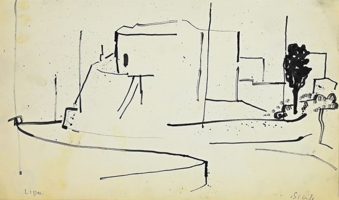 Landscape 1960 by H. Hausmann