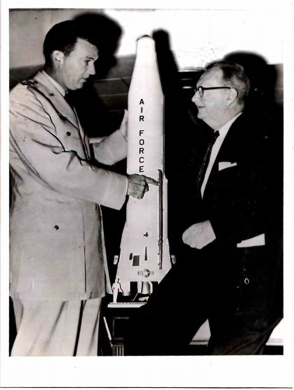 Portrait of Bernard Schriever and Overton Brooks, Air Force