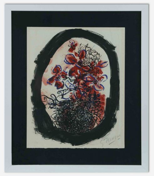 Bouquet de Fleurs (Frontispiece from Braque Lithographe)