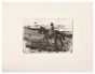 G. Fattori, Cavalleggero, Etching with wide margins, 1900 c.a.
