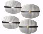 Set of Four Lambda Appliques by Vico Magistretti - Design Lamps