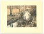 Stream is an original drawing in etching technique on paper, realized by Anonymous Artist of first half of the 20th Century, in 1930s.