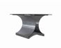 Vintage Steel Coffee Table by François Monnet - France 1970s
