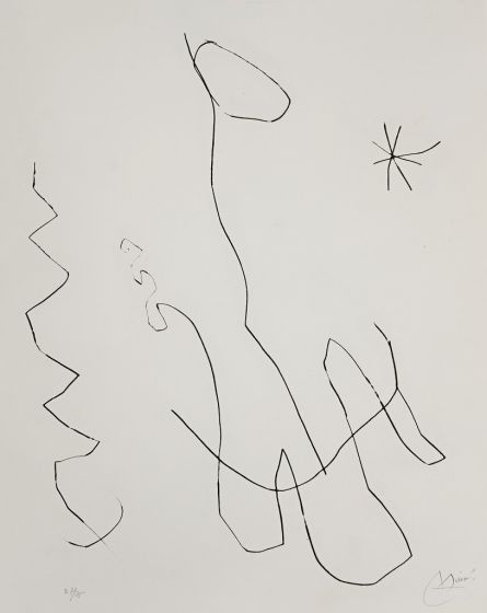 Journal D'Un Graveur - Vol. 1  Plate 11 by Joan Mirò - Surrealist Artwork
