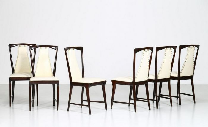 Set of Six Mid Century Chairs attributed to Osvaldo Borsani - Design Furniture