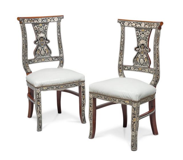 Couple of Mahogany Chairs by Anonymous - Design Furniture