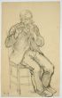 Playing Man by  Anonymous - Modern Artwork