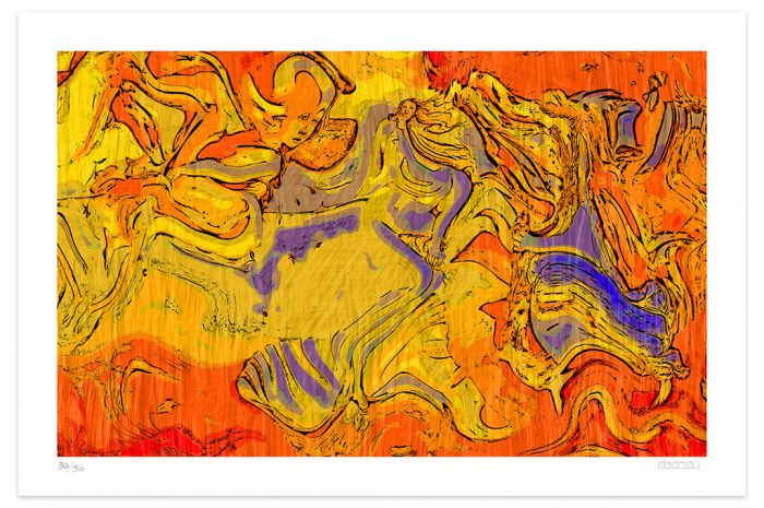 After Botticelli by Dadodu - Contemporary Art Print