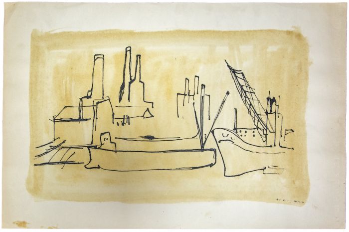 The Port by  Hausmann - Modern Artwork