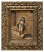 Young arab soldier with dog by Anonymous artist XX Century - Modern Artwork