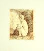 Nude is an original black and white etching realized  by Leo Guida.