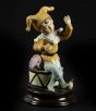 Vintage Terracotta Child and Tambourine