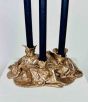 Candleholder “CANDELABRO ISOLA” in Bronze