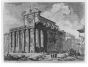 G.B. Piranesi, View of the temple of Antoninus and Faustina, Etching, Drypoint, Burin,  1758.