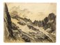  Black and white Mountains by Anonymous -Modern Artwork