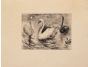 "Swans" by Anonymous - Modern Artwork
