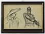 Caricatured figures