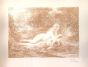 H. FANTIN_LATOUR, La Source dans les Bois, Autographie (Calcography on paper transfer and Lithograph), 1898.
