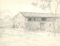 André Rolland Brudieux - House in the Countryside - L'Oise - Modern Artwork