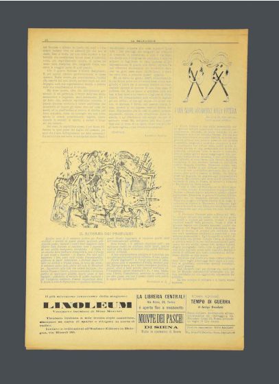 "Il Selvaggio no.3- 1933", Illustrated by Mino Maccari- Art Magazine