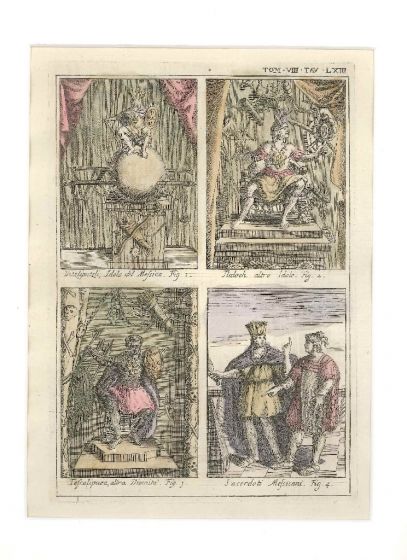 Mexican Idols, Deities and Ministers by Gianfrancesco Pivati - Old Master Artwork