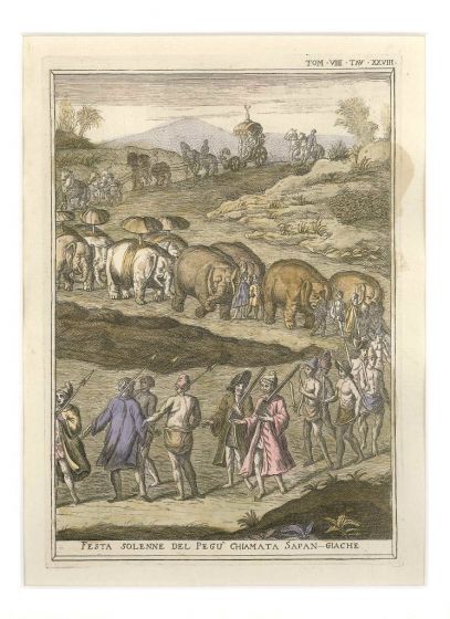 The Great Burmese Feast: Sapan Giache by Gianfrancesco Pivati - Old Master Artwork
