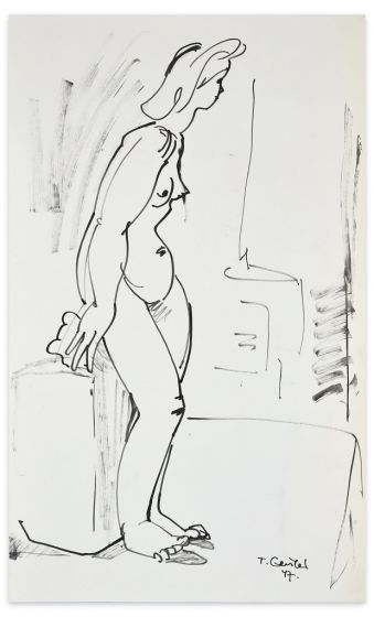 Standing Woman by Tybor Gertler - Modern Artwork
